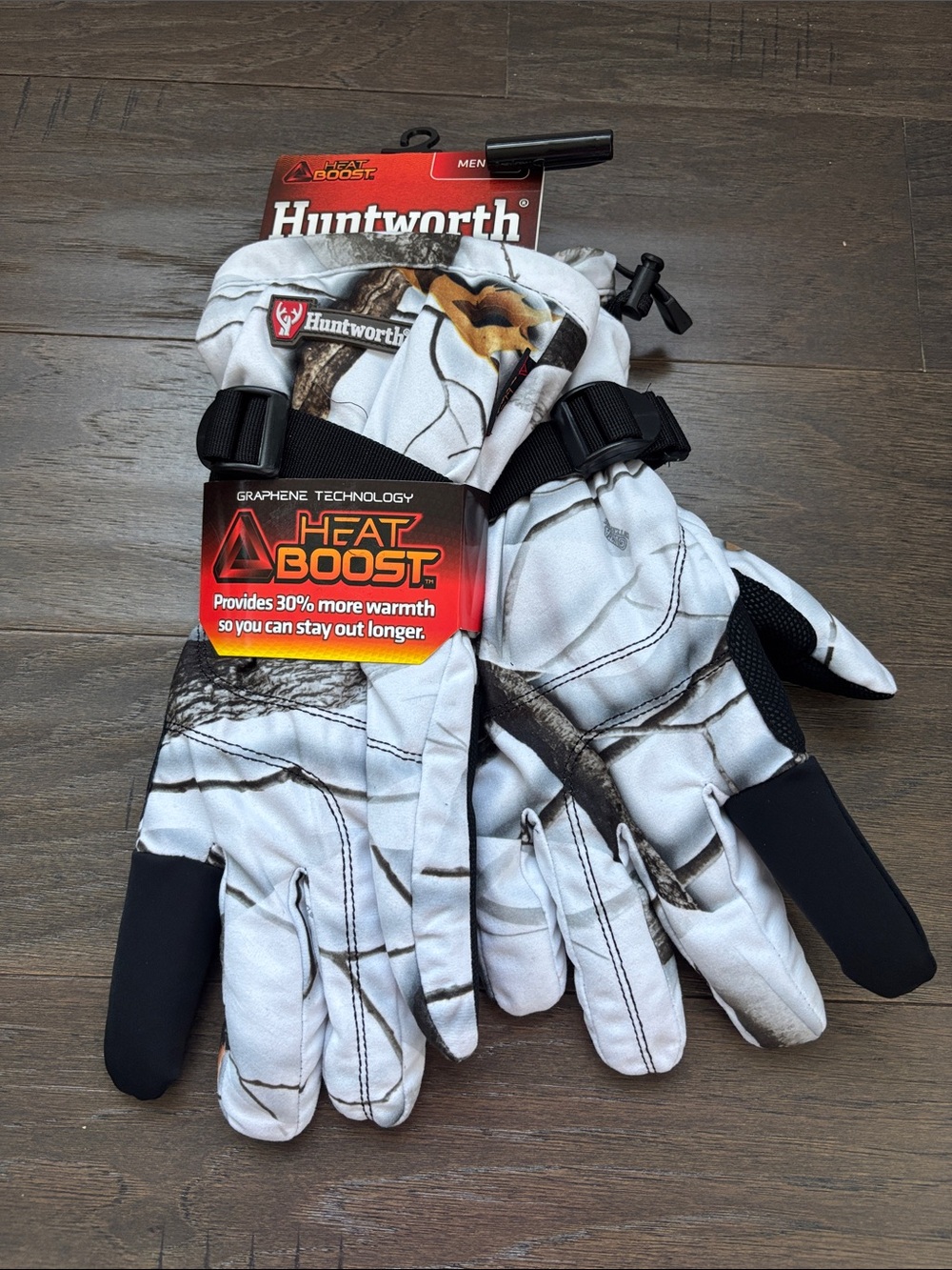 Huntworth Thermal tech,anti-odor,wicking,snow camo water shield